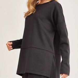 Black Long Sleeve Travel 2 Pc Set